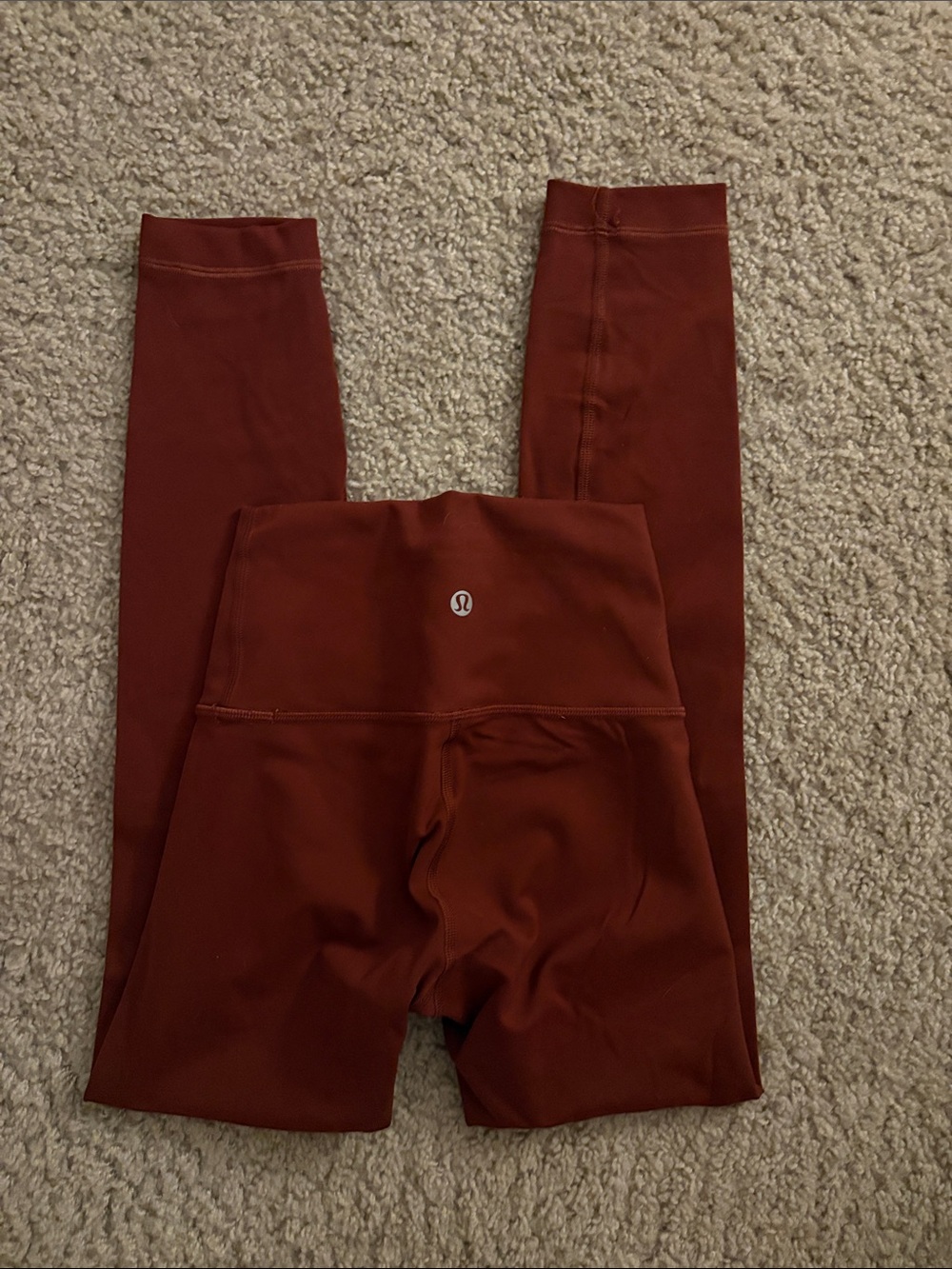 Lululemon High-Rise Rust Leggings